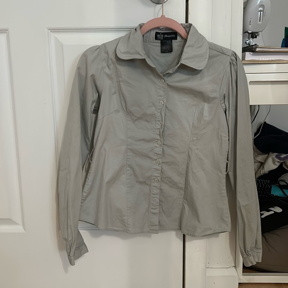 blue-grey button down - Picture 1 of 1